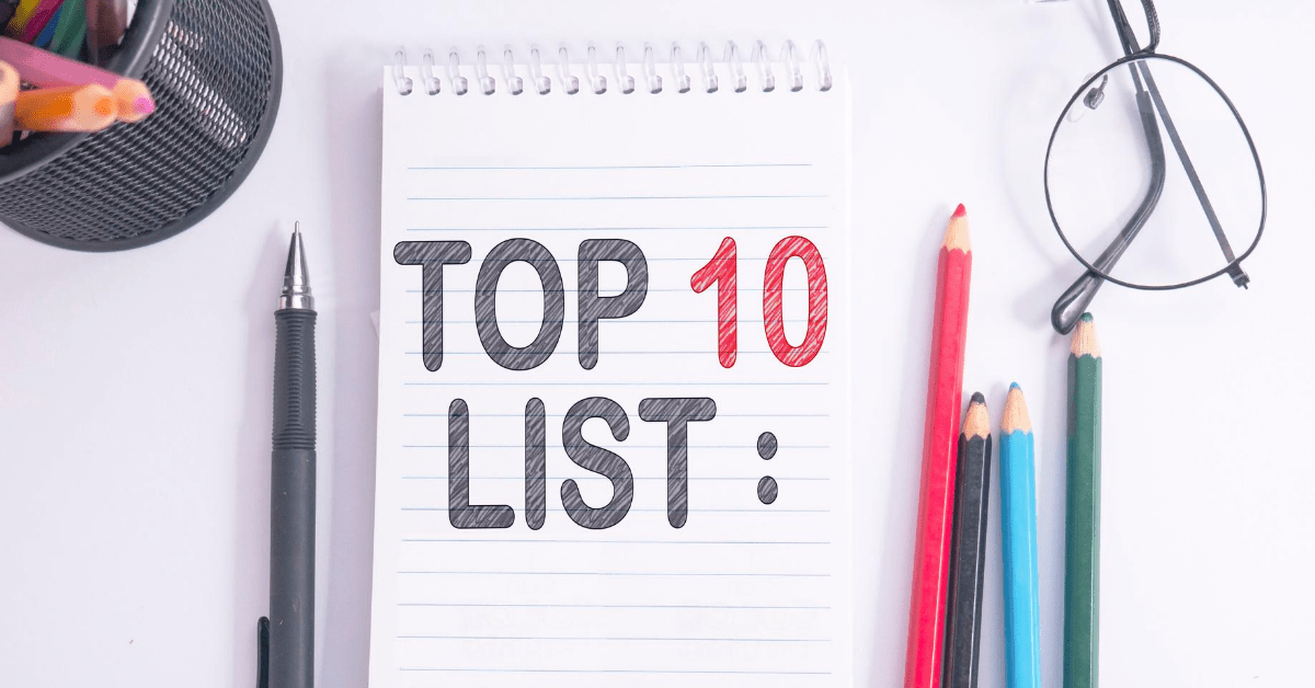 top 10 things